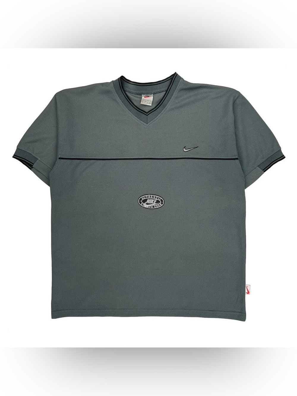Y2K Nike Gray Polyester V-Neck 2XL - US